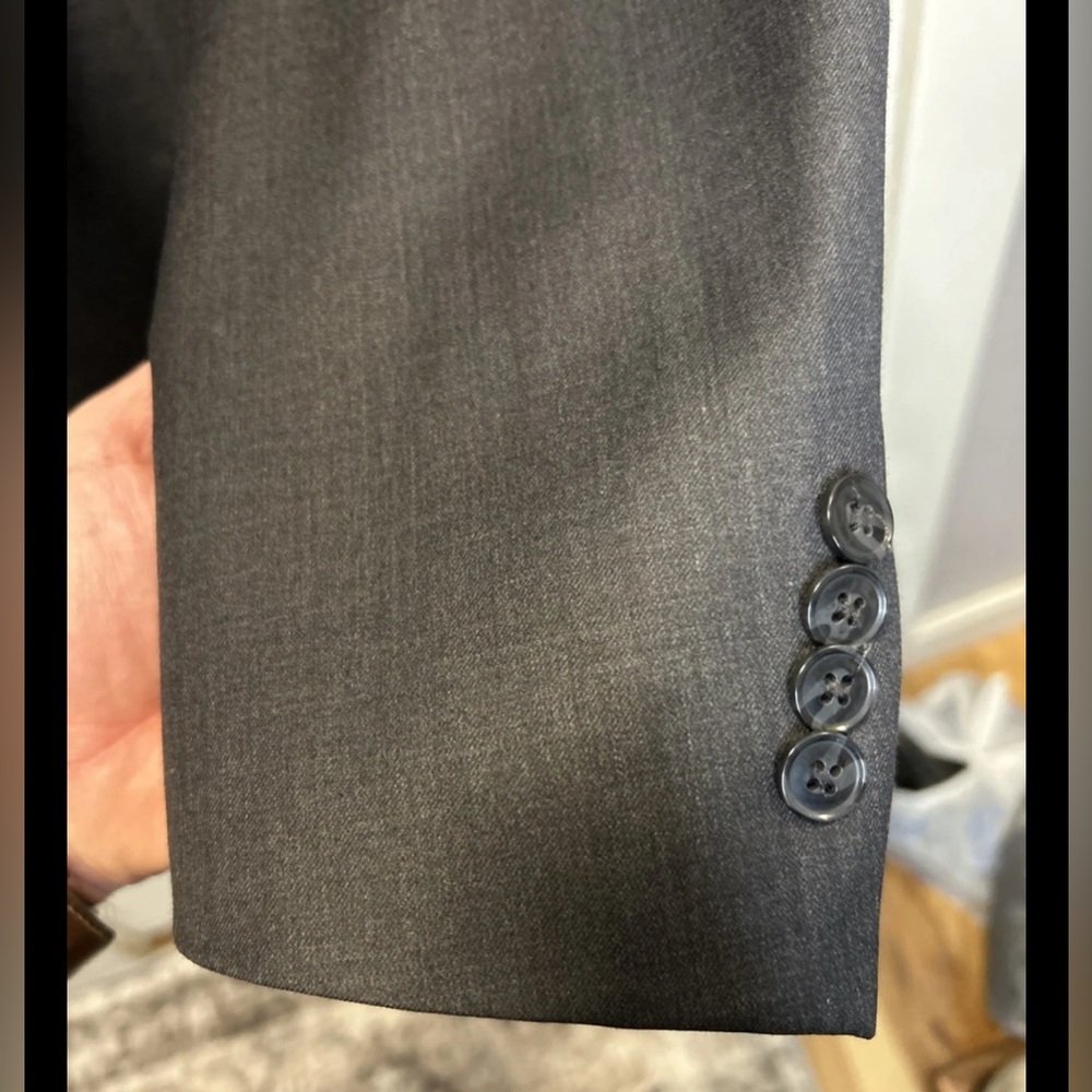 PETER MILLAR Classic Gray Sport Coat Suit Blazer 42R Wool - Picture 2 of 7